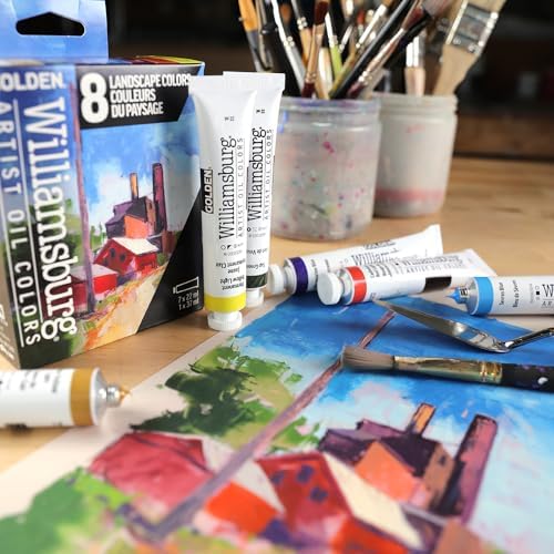 Williamsburg Artist Oil Colors, Landscape Colors Set, 8 Colors