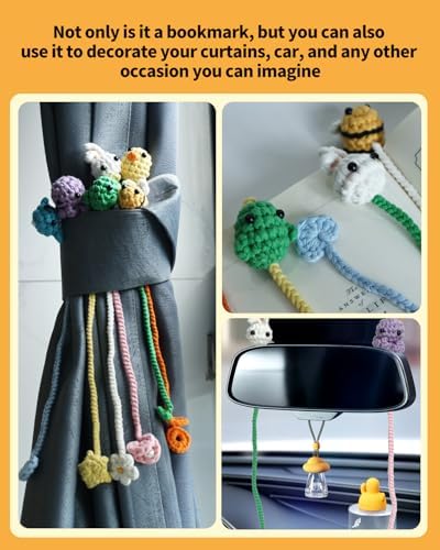 Fortilo Crochet Kit for Beginners 6PCS Animals Bookmarks