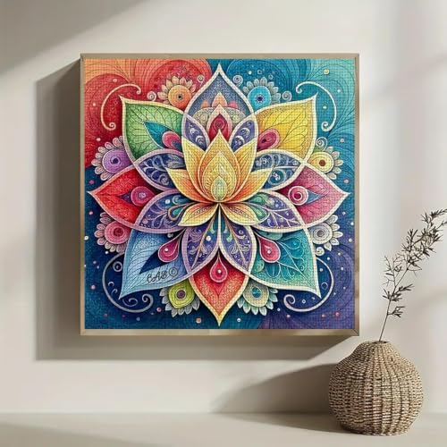 Diamond Art Kits for Adults, Mandala Diamond Painting Kits 14x14 In