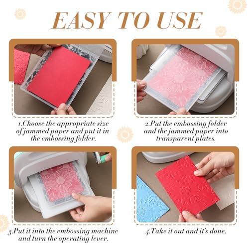 1 Pcs Geiseralie Embossing Folders for Card Making,Sunflower Style