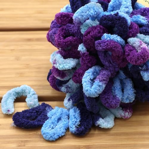 JubileeYarn Fun Finger Loops Yarn - 100g/Skein Jumbo Polyester - Aphrodite - 1 Skein