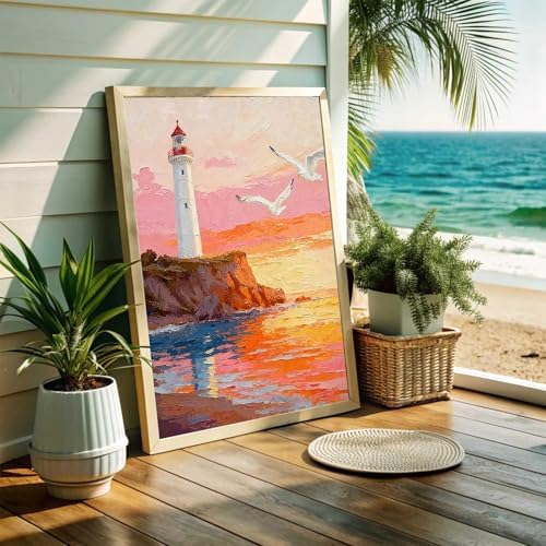 4Pack Beach Diamond Art Kits for Adults, Diamond Painting Kits for Beginner