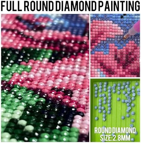 GREENCRUISE 9 Pack Diamond Painting Kits for Adults, 5D Diamond Art Kits for Beginners, DIY Full Drill Paint with Diamond, Home Wall Decor 12 x 12 Inch TYPE5