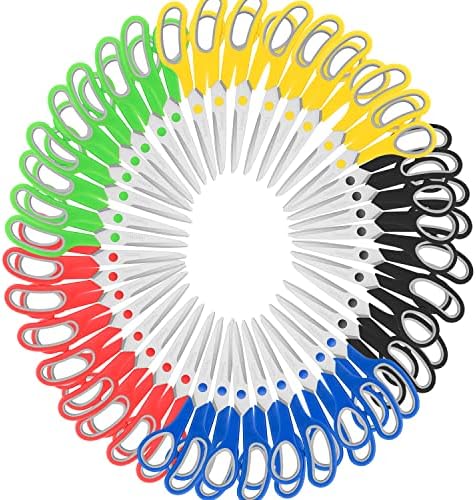 Scissors Bulk Set 40-Pack, Taotree 8" All Purpose Scissors for School