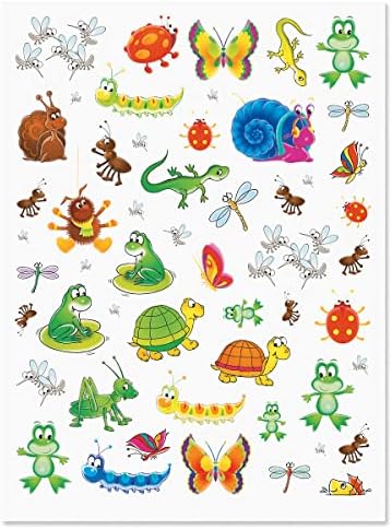 Current Cute Animal Stickers- 5 Sheets, 500-Count Farm Woodland Wildlife Zoo Creatures, Kids, Teachers, School, Scrapbooking, Journals, Planners, Calendars, Crafts & Cards