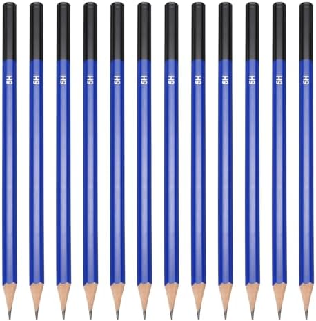PATIKIL 5H Drawing Pencils for Sketching, 12PCS Sketch Pencils for Drawing Art Pencils Graphite Wood Pre-sharpened for Drawing Sketching Artists, 5H Pencils