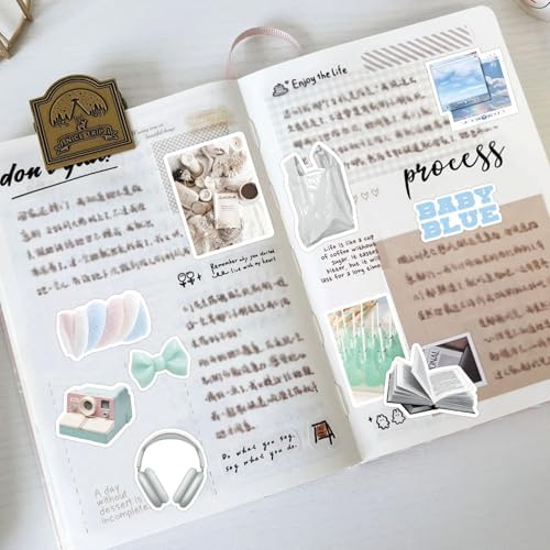 400PCS Aesthetic Journaling Stickers Pack for Adults – Cute Animal, Retro Object & Pastel Deco Stickers for Bullet Journal, Scrapbook, Planner, Vision Board, DIY Crafts, Memory Keeping