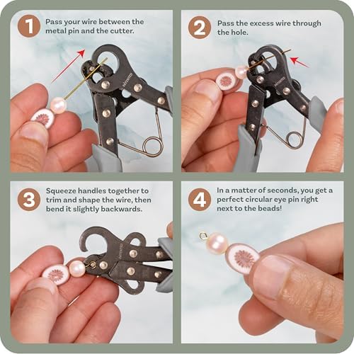 The Beadsmith Original One Step Loopers | 3-Piece Combo Pack, includes 1.5 mm, 2.25 mm & 3 mm Looper Pliers, Use With 24-18g Craft Wire (Patented)