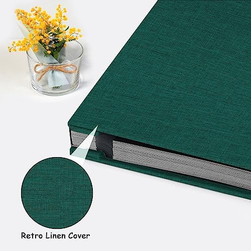 Zesthouse Photo Album Self Adhesive Pages, 60 Pages Magnetic Scrapbook Albums with Sticky Page, Photos Album Holds 8x10 & 5X7 & 4x6 & 6x8 & 3x5, Large Picture Book Ideal Gift for Family Wedding Baby