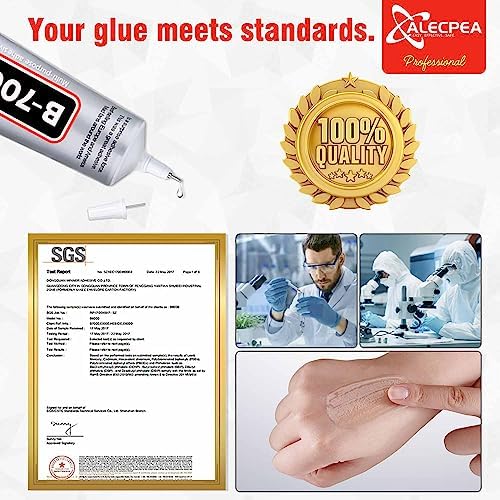 B-7000 Craft Glue for Jewelry Making - 3ml/0.1oz (15 Pack) - Multi-Function B-7000 Super Adhesive Glues Liquid Fusion Glue for Rhinestones Crafts, Clothes Shoes, Fabric, Jewelry Making, Cell Phones