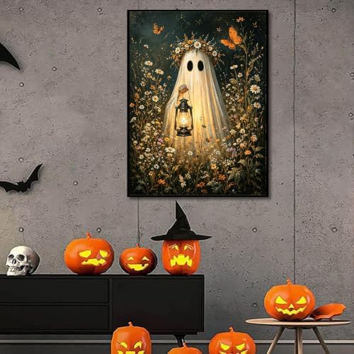 SUJINMEI Ghost Paint by Numbers Kit for Adults Without Frame 16X20 inch