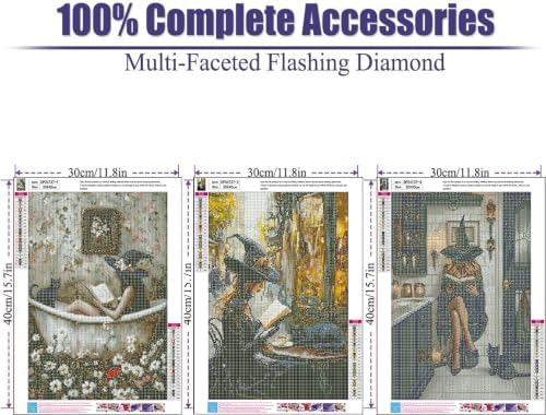 3 Park Witch Diamond Art Kits for Adult diamond painting kits for adults