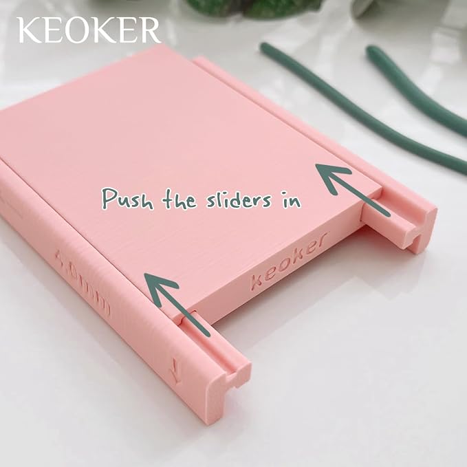 Keoker Clay Tube Hoop Roller Guide, Clay Rolling Strip Shape Maker, Polymer Clay Snake Maker, Polymer Clay Earring Tools