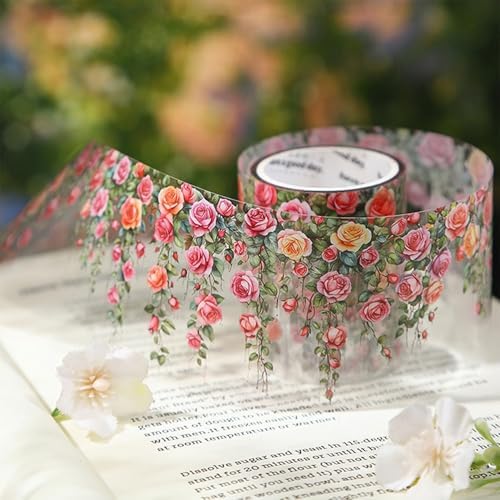 PET Tape Stickers for Journaling Supplies,Vine Stickers for Scrapbooking