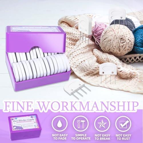 32 Pcs Kniting Blocking Combs, Knit Blockers Combs for Blocking