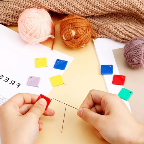 10 PCS Needle Threaders, Automatic Needle Threader for Sewing Machine Square Plastic Self Threading Needles Threader Tool for Embroidery Floss, Hand Sewing, Cross-Stitch Craft, Fits All Needles Sizes