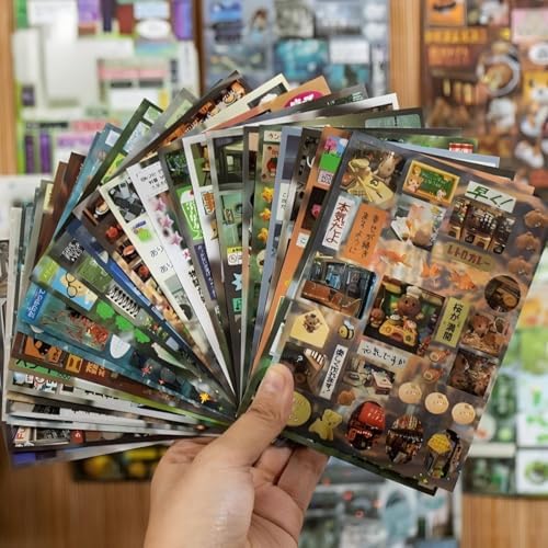 990Pcs+ Japanese Sticker Book for Scrapbook Junk Journal (Echo)