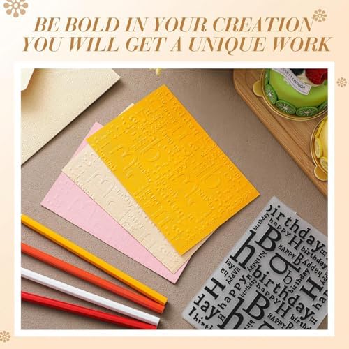 1 Pcs Geiseralie Embossing Folders for Card Making,Vivid Style