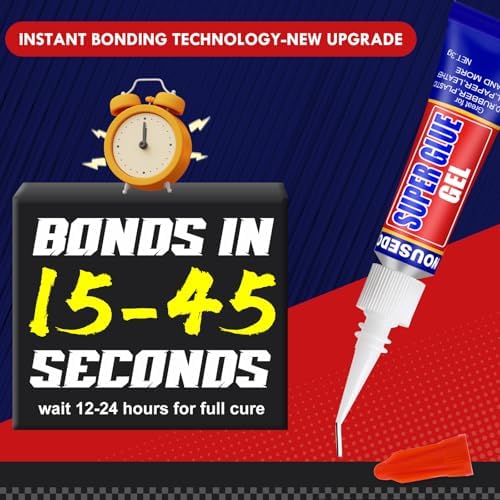 48 x 3g Super Glue Gel, Quick Dry, Thick Formula, All-Purpose Instant Bond