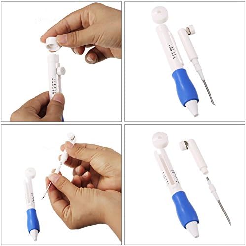 Islmlisa Magic Embroidery Pen Set - Punch Needles for Embroidery Threaders DIY Sewing