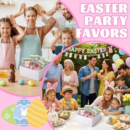 Soulchen 30 Sets Easter Bracelet Craft Kit Beads for Jewelry Making DIY