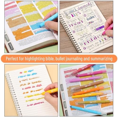 Mr. Pen- No Bleed Gel Highlighters, Dark Sunshine & Smiles, 8 Pack