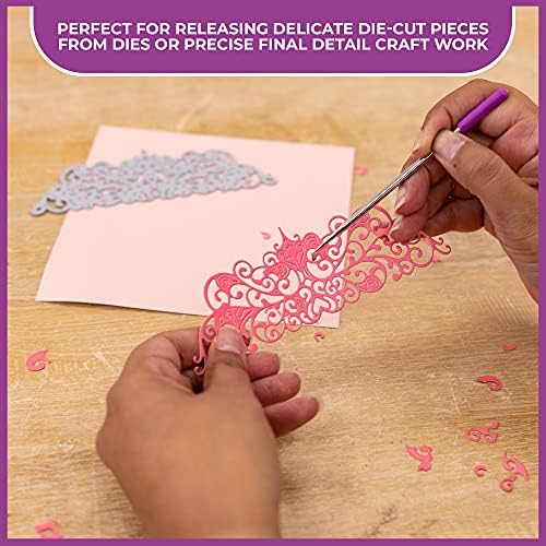 Stainless Steel Pokey Tools - Pack of 2 - Rubber Tip Protectors - Essential Tools for Craft Kit - By Crafter’s Companion
