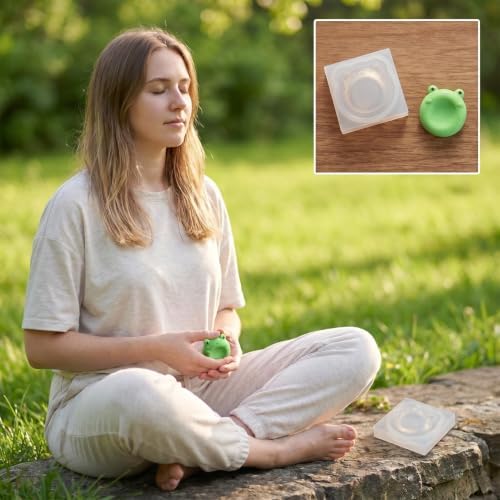 9Pcs Animal Thumb Worry Stone Silicone Molds Squishy Stress Relief Crafts
