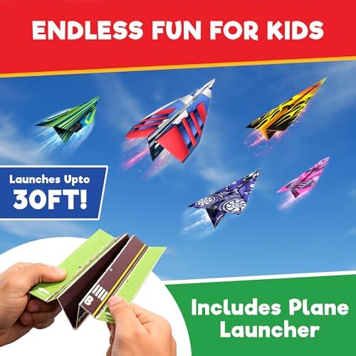 Doctor Jupiter Paper Airplane Book Kit for Kids Ages 4+, Craft Toy