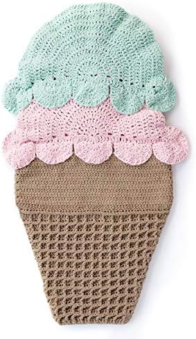 Bernat Baby Blanket Yarn for Crocheting Soft, Pink Blue