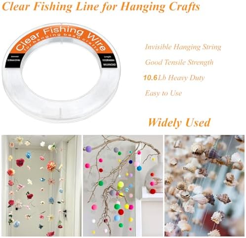 Fishing Line Wire Monofilament Clear Nylon String for Fishing Hanging Craft