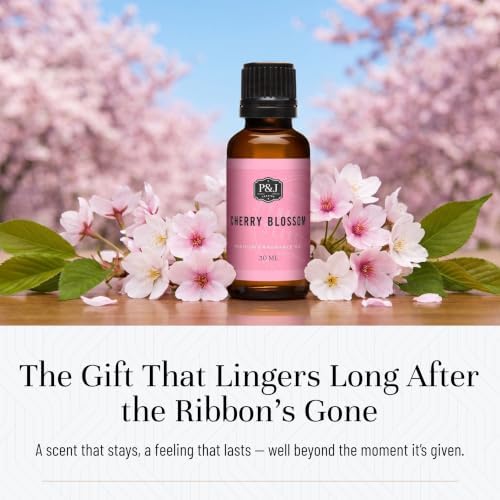 P&J Trading - Cherry Blossom Scented Oil 30ml - Fragrance Oil for Candle Making, Soap Making, Diffuser Oil