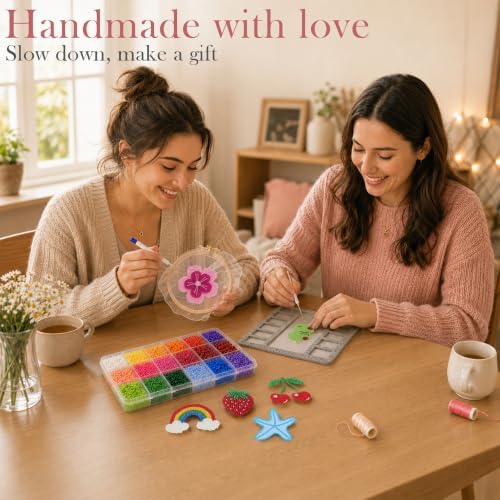 LYDZTION 11600Pcs Bead Embroidery Kit for Beginners DIY Craft with Tools