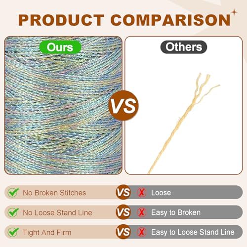 PATIKIL Metallic Thread 100yds Embroidery Thread for Sewing Machine