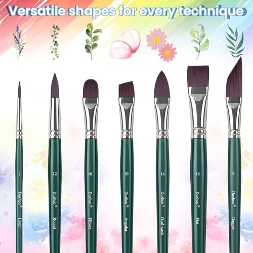 Watercolor Brushes Professional, Artist Paint Brushes Set, 12 Pieces