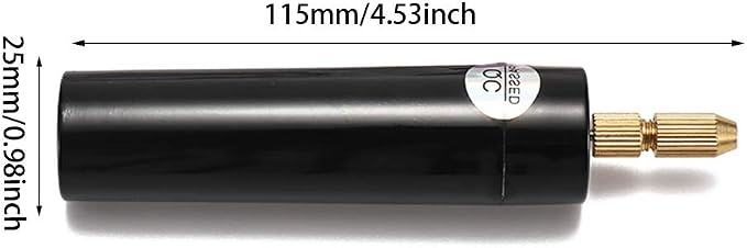 Micro Handheld Drill Bits, 0.7-1.2mm Mini Electric Resin Drill Set for Casting Resin DIY Molds Keychain Jewelry Craft Making(COLOR:black)