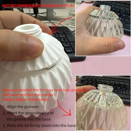 BIGEBO Pump Bottle Resin Mold, Perfume Bottle Silicone Molds Pump Bottles Mold for Soap Shampoo Lotions and Creams (Ball)