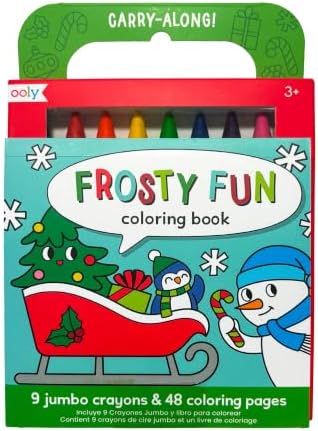 Ooly Carry Along Coloring Book for Kids, 48 Pages – Frosty Fun