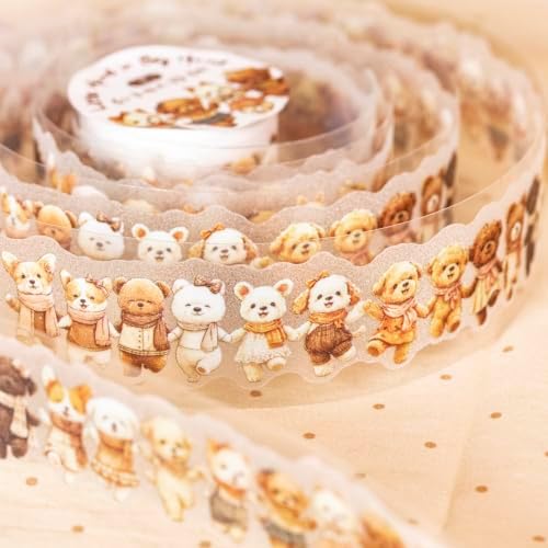 PET Tape Stickers for Scrapbooking Supplies, Cute Tape Stickers for Deco