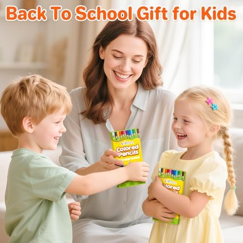 12 Pack Colored Pencils, 144 Count, Color Pencils Bulk for Kids Classroom