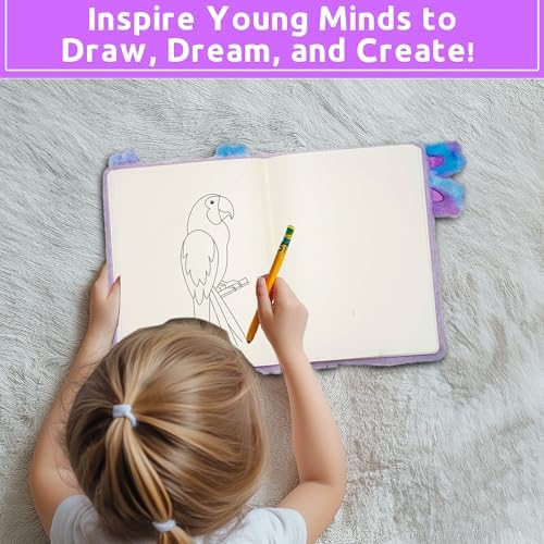 VOTUM Fuzzy Sketch Book: Personalized Artist Sketchbook: Sketching, Drawing and Creative Doodling. Notebook and Sketchbook to Draw and Journal (Axolotl)