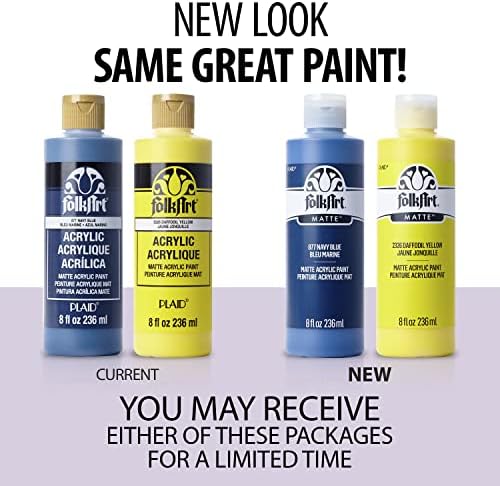 FolkArt Acrylic Craft Paints, Conch Shell 8 fl oz Premium Matte Finish Paint, Perfect For Easy To Apply DIY Arts And Crafts, 36355