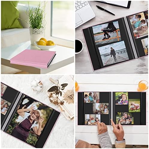 Zesthouse Photo Album Self Adhesive Pages, 60 Pages Magnetic Scrapbook Albums with Sticky Page, Photos Album Holds 8x10 & 5X7 & 4x6 & 6x8 & 3x5, Large Picture Book Ideal Gift for Family Wedding Baby