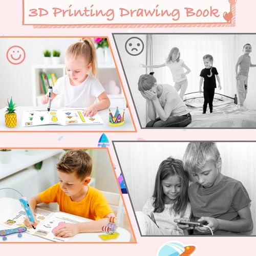 SONGTIY 3D Painting Drawing Book, 40 Patterns Painting Graffiti Template