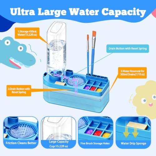Paint Brush Cleaner Tool Water Color Brush Rinser Flush My Brush