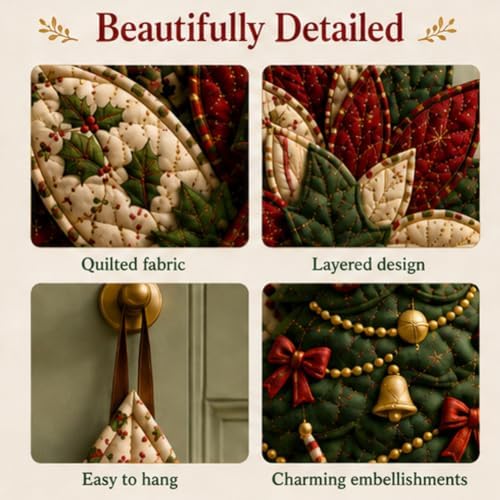 Beginner-Friendly Oversized Christmas Character Quilted Door Hanger