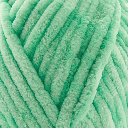 Loops & Threads Sweet Snuggles Yarn - Yarn for Knitting, Crochet, Weaving, and Arts & Crafts - Green, Polyester, 8.8 oz