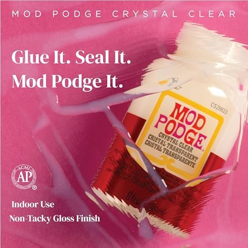 Mod Podge, Crystal Clear Gloss Glue, Sealer, and Finish, 8 fl oz