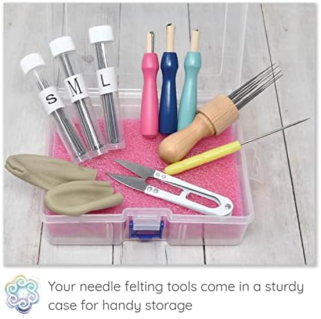 Living Dreams Yarn Needle Felting Premium Starter Kit, Animal Colors