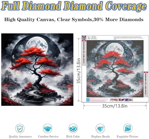 Dugsmgd Tree of Life Diamond Art Kits for Adults, Diamond Painting 14x14in